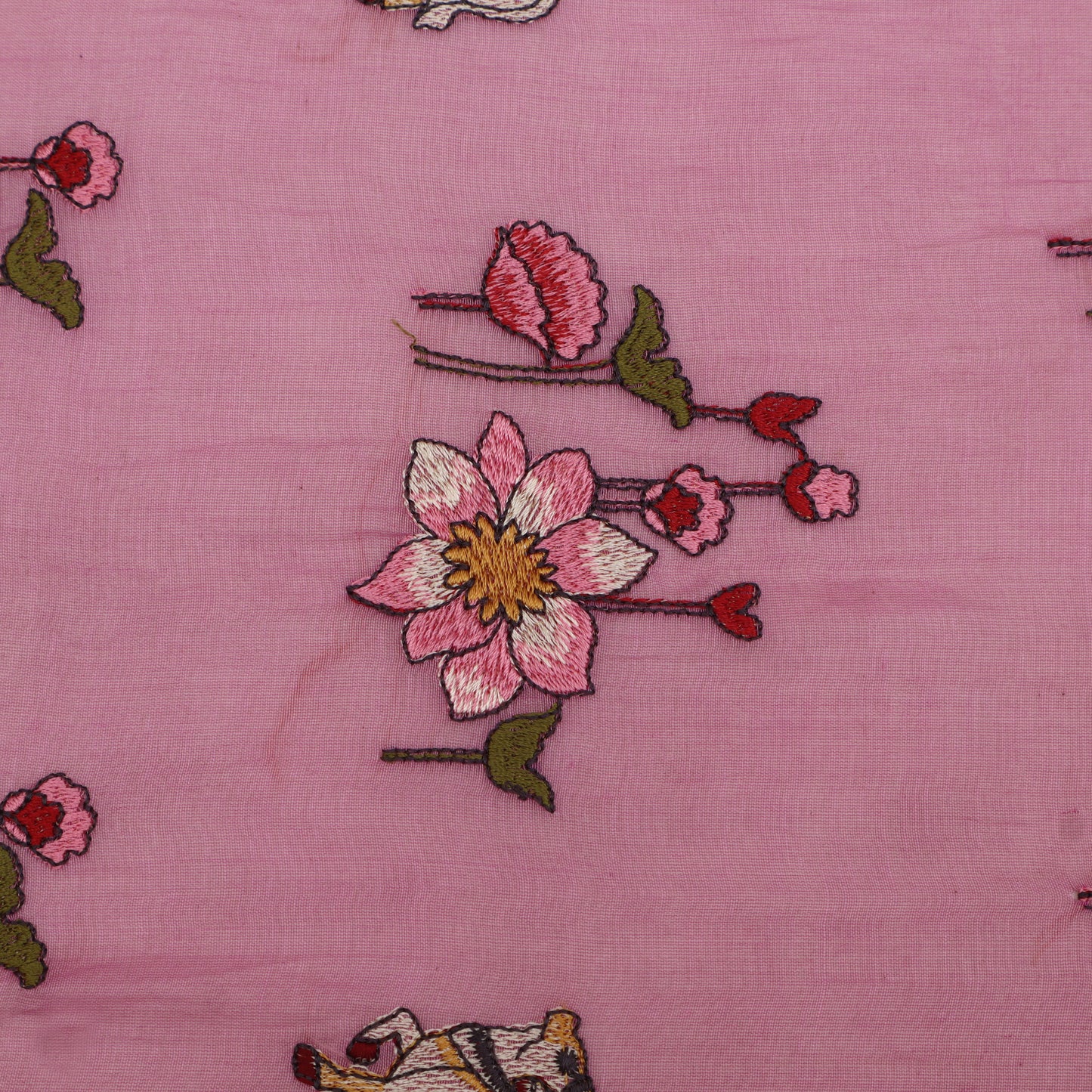 Chanderi Embroidery Fabric