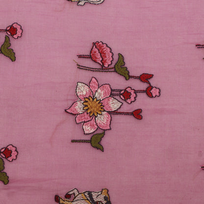 Chanderi Embroidery Fabric