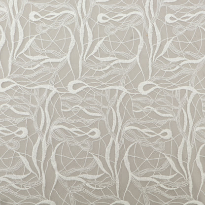 White Color Net Embroidery Fabric