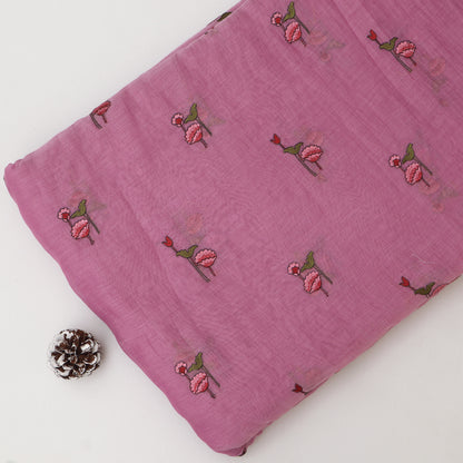 Chanderi Embroidery Fabric