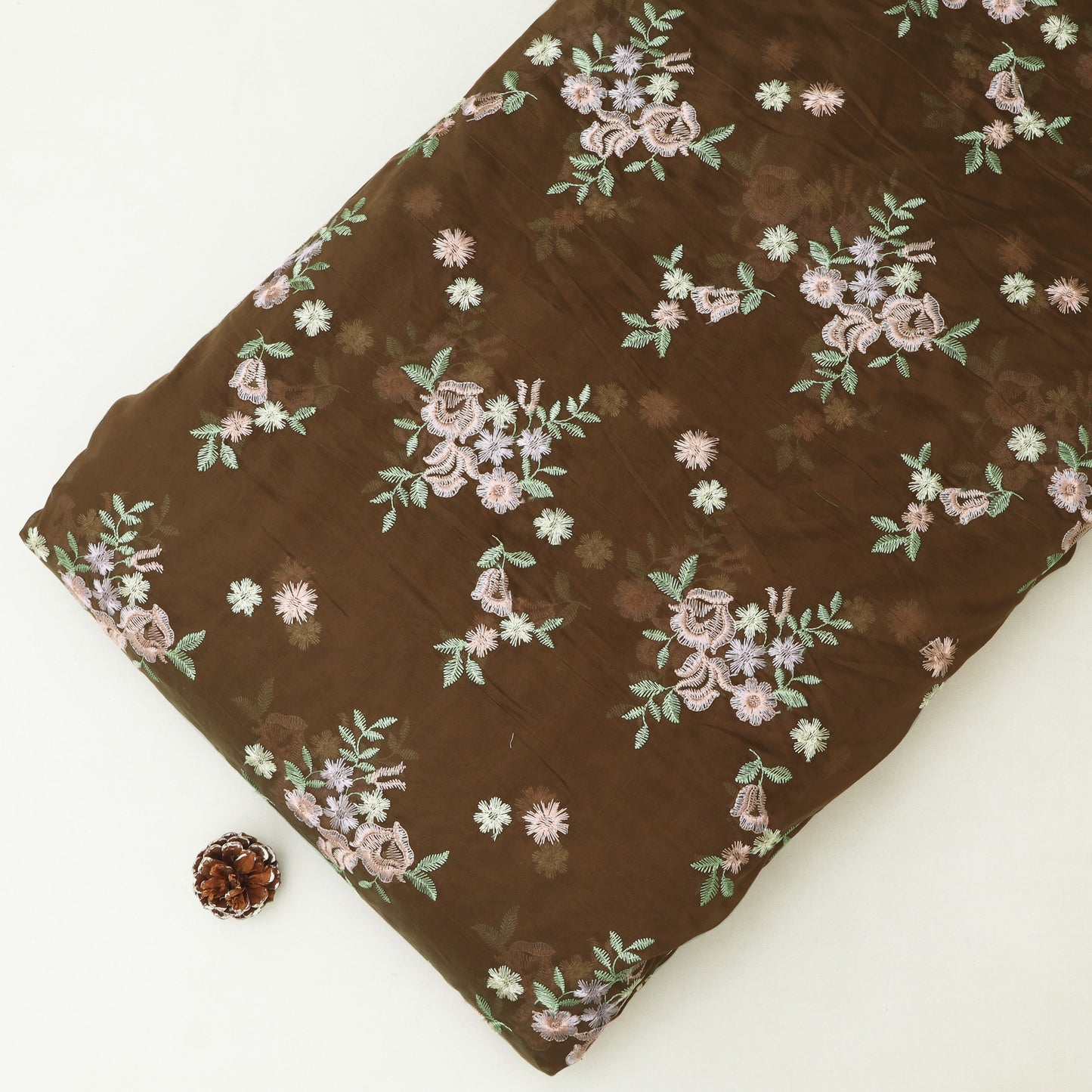 Chanderi Embroidery Fabric