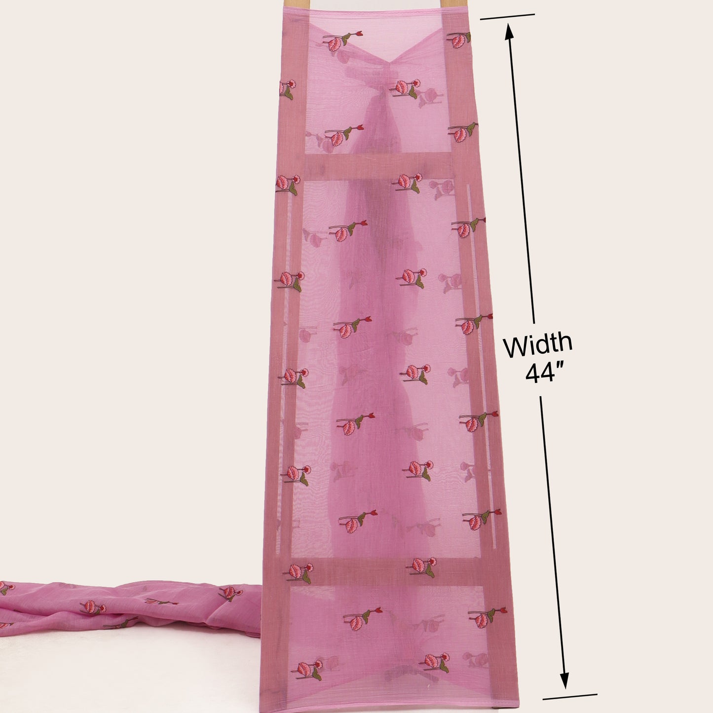 Chanderi Embroidery Fabric