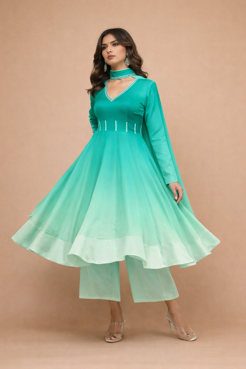 Satin Chinon Two Tone Fabric