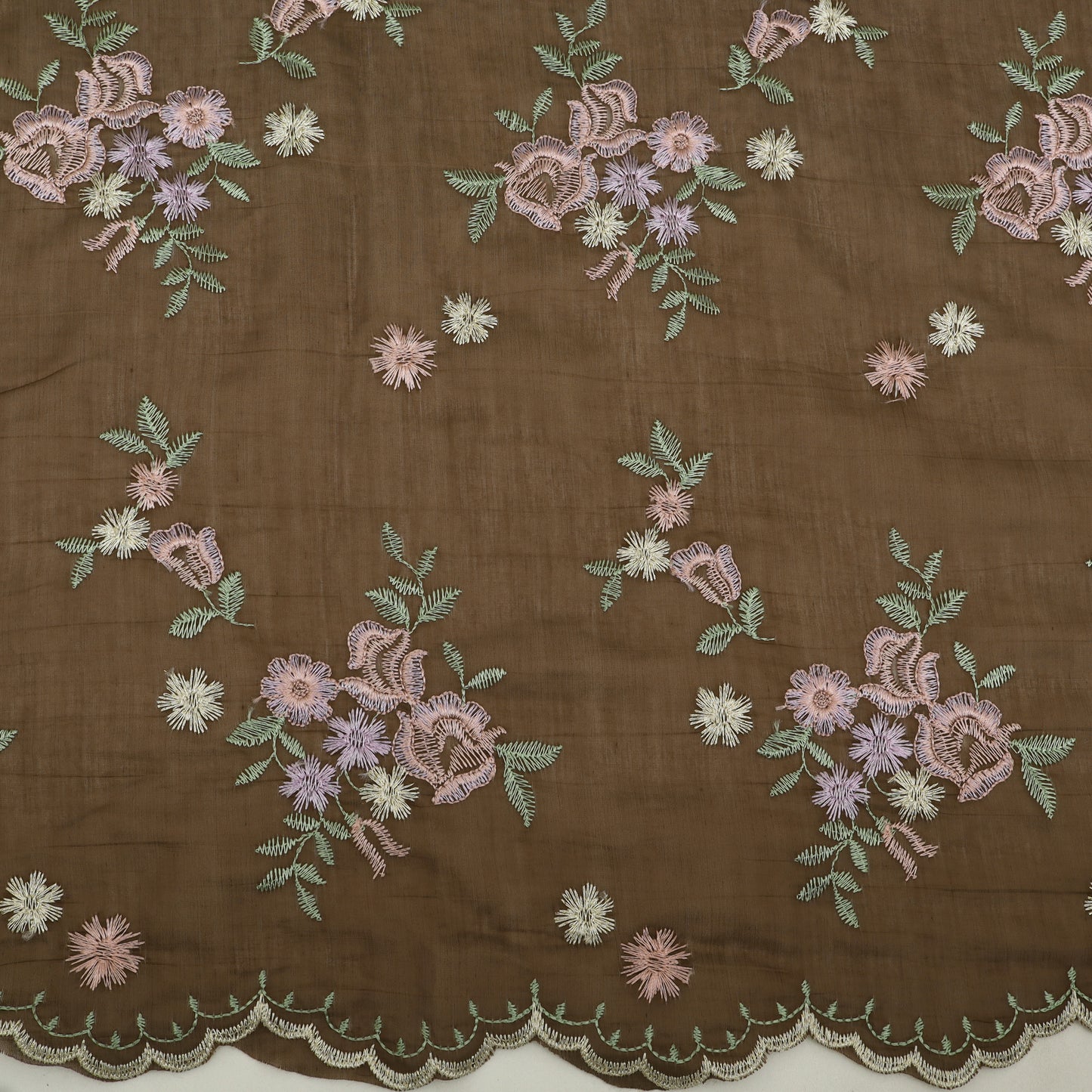 Chanderi Embroidery Fabric