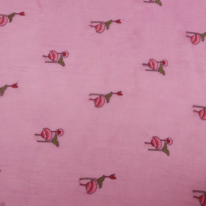 Chanderi Embroidery Fabric