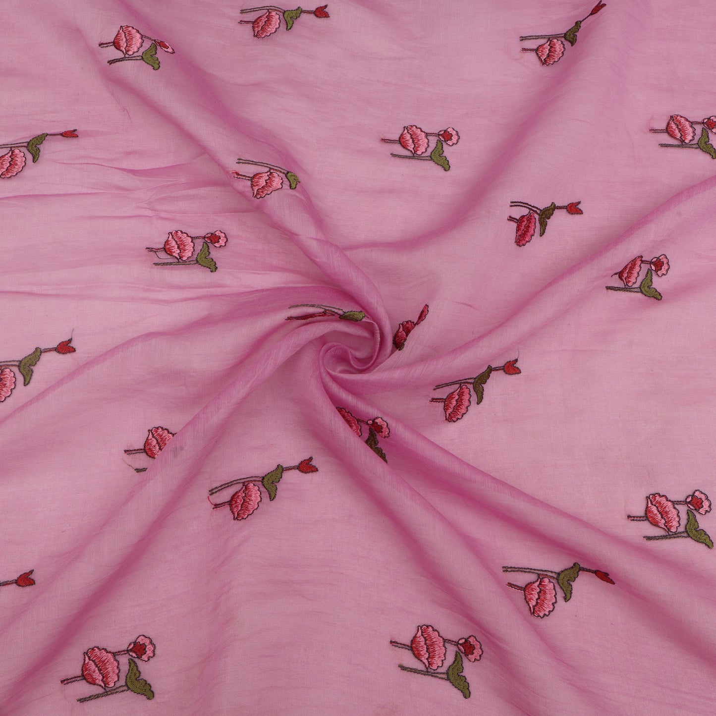 Chanderi Embroidery Fabric
