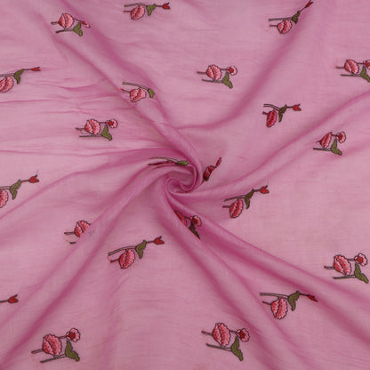 Chanderi Embroidery Fabric