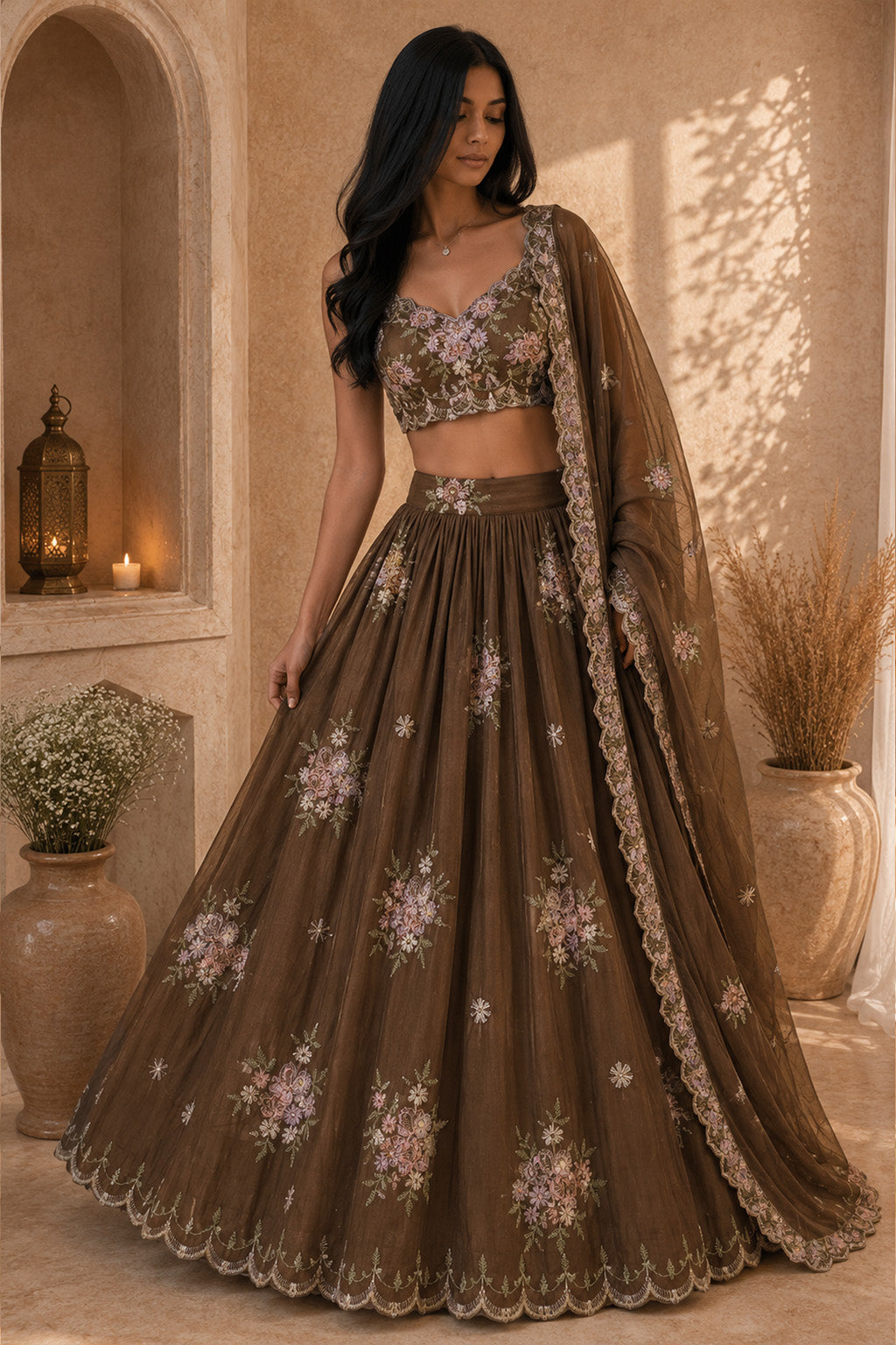Chanderi Embroidery Fabric