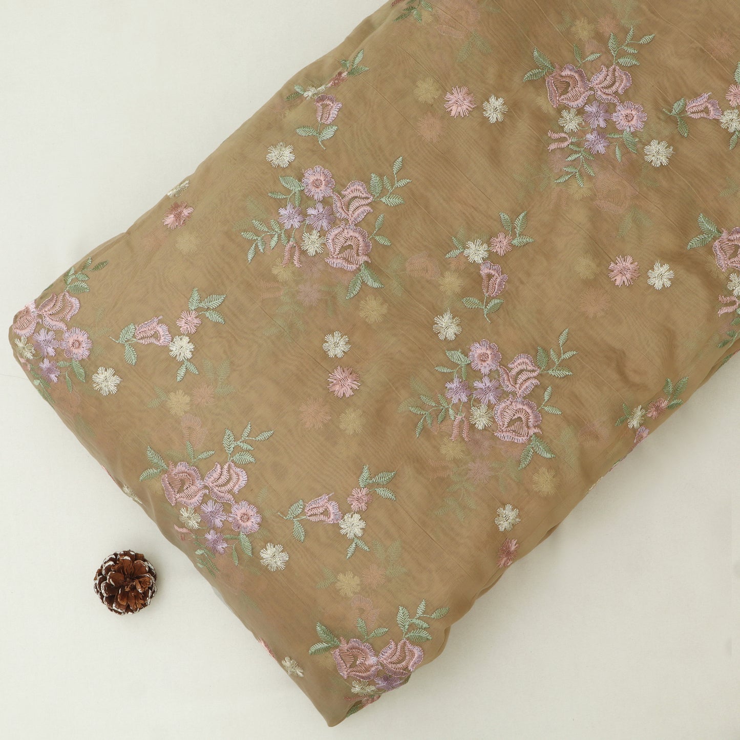 Chanderi Embroidery Fabric