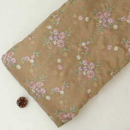 Chanderi Embroidery Fabric
