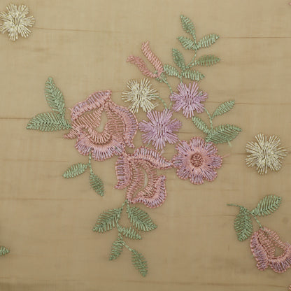 Chanderi Embroidery Fabric