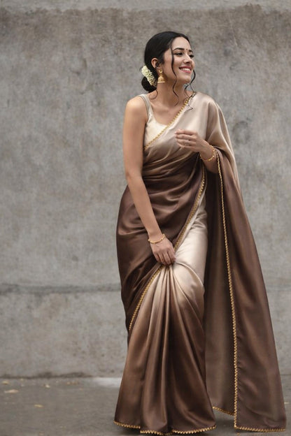 Satin Chinon Two Tone Fabric