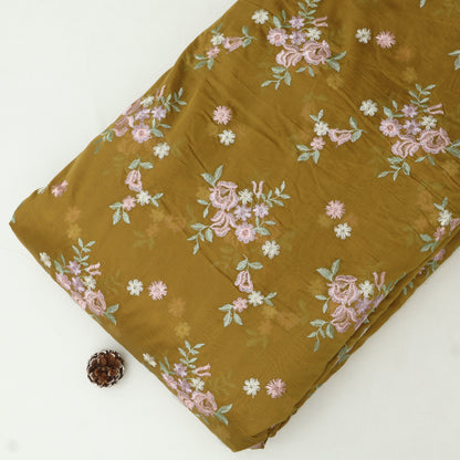 Chanderi Embroidery Fabric
