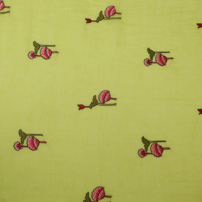 Chanderi Embroidery Fabric