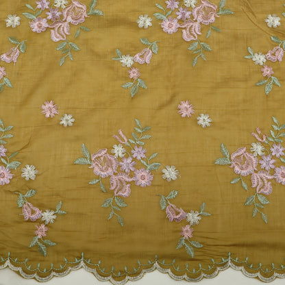 Chanderi Embroidery Fabric