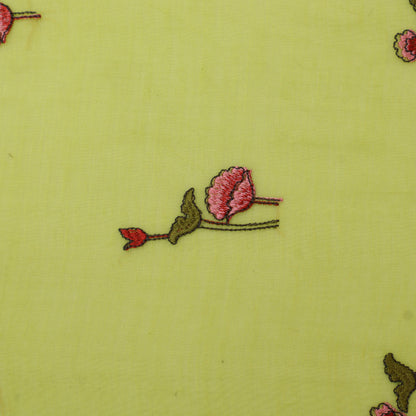 Chanderi Embroidery Fabric