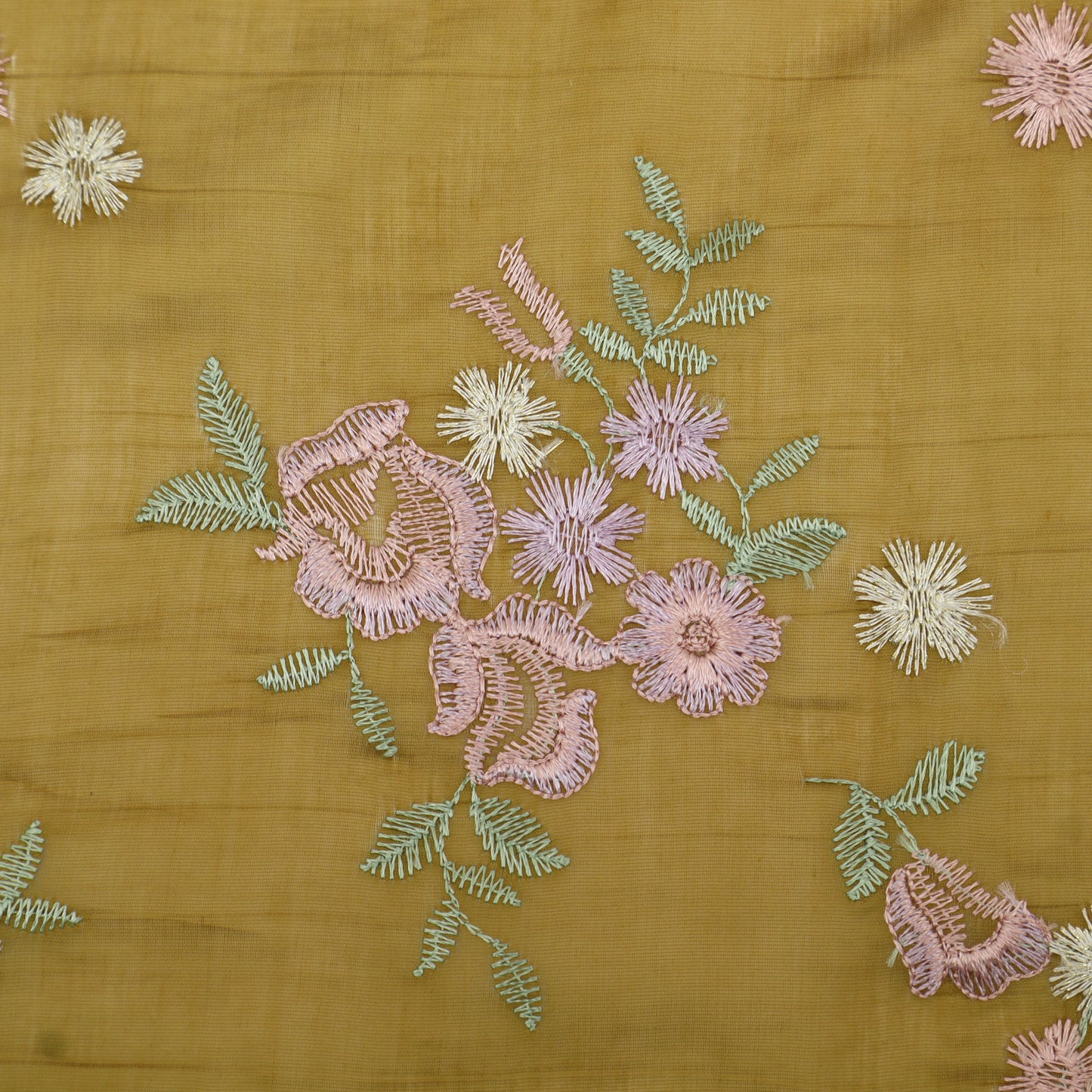 Chanderi Embroidery Fabric