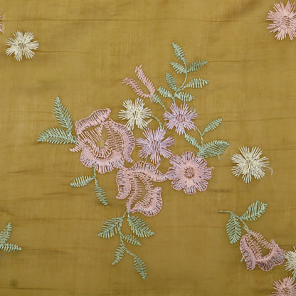 Chanderi Embroidery Fabric
