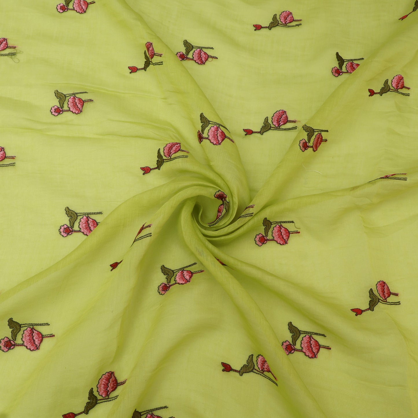 Chanderi Embroidery Fabric