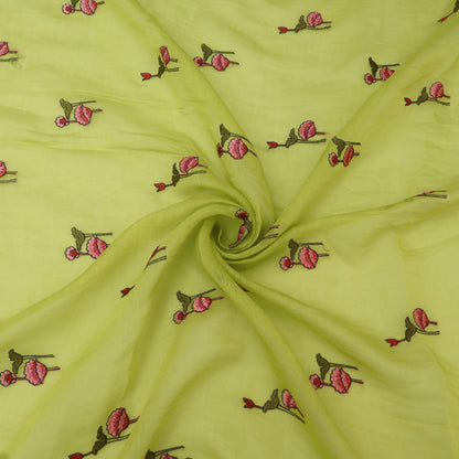 Chanderi Embroidery Fabric