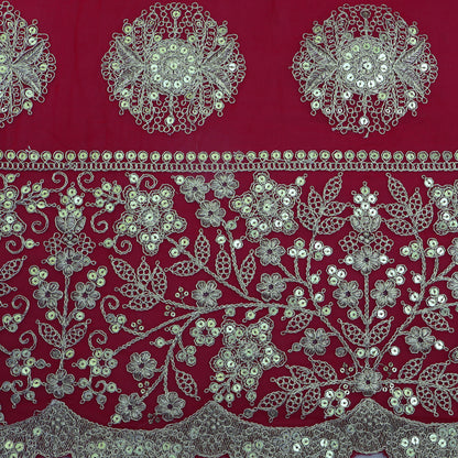 Rani Color Georgette Embroidery Fabric