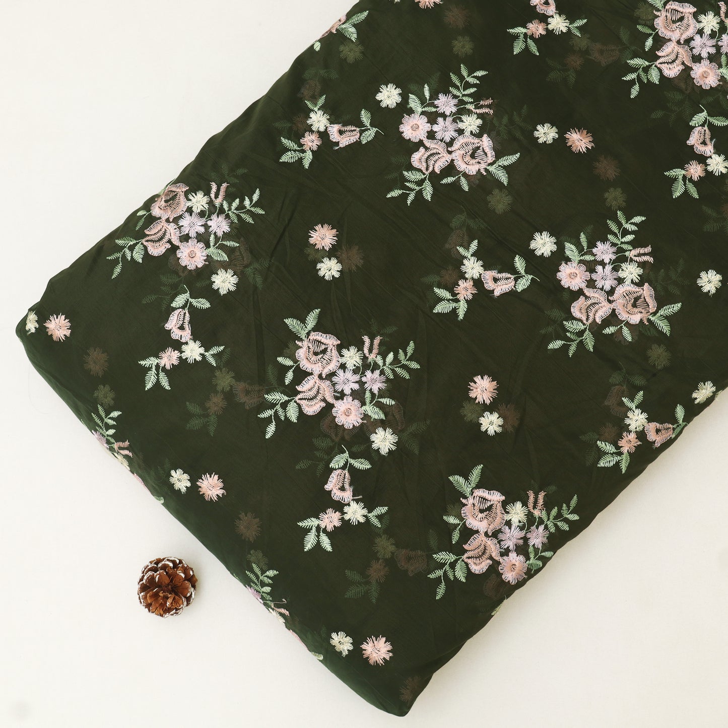 Chanderi Embroidery Fabric