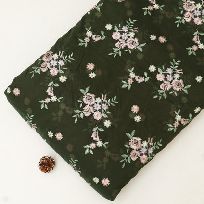 Chanderi Embroidery Fabric