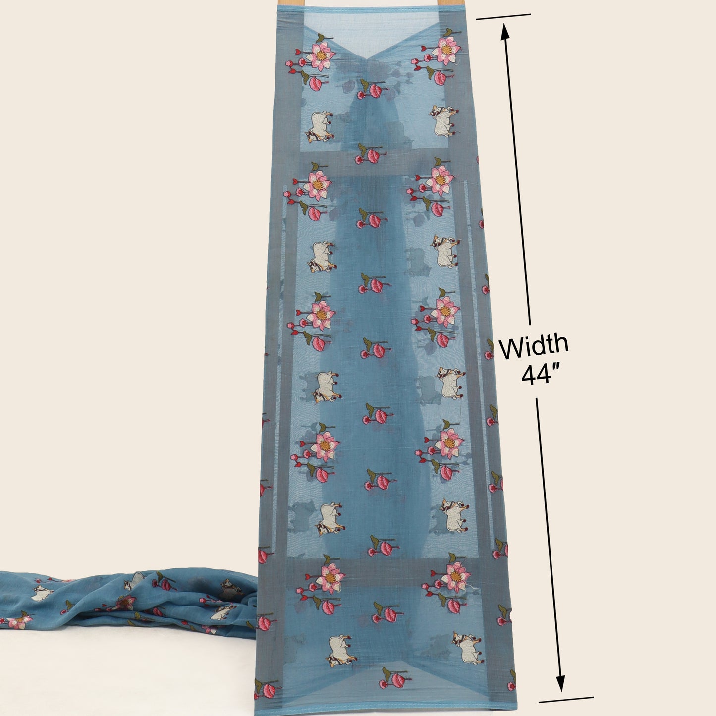 Chanderi Embroidery Fabric