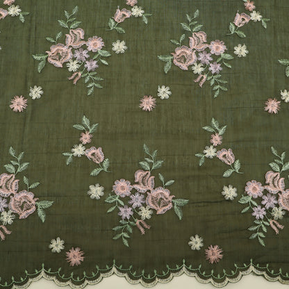 Chanderi Embroidery Fabric