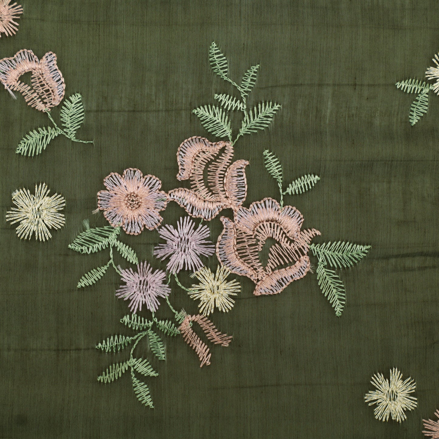 Chanderi Embroidery Fabric