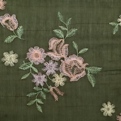 Chanderi Embroidery Fabric