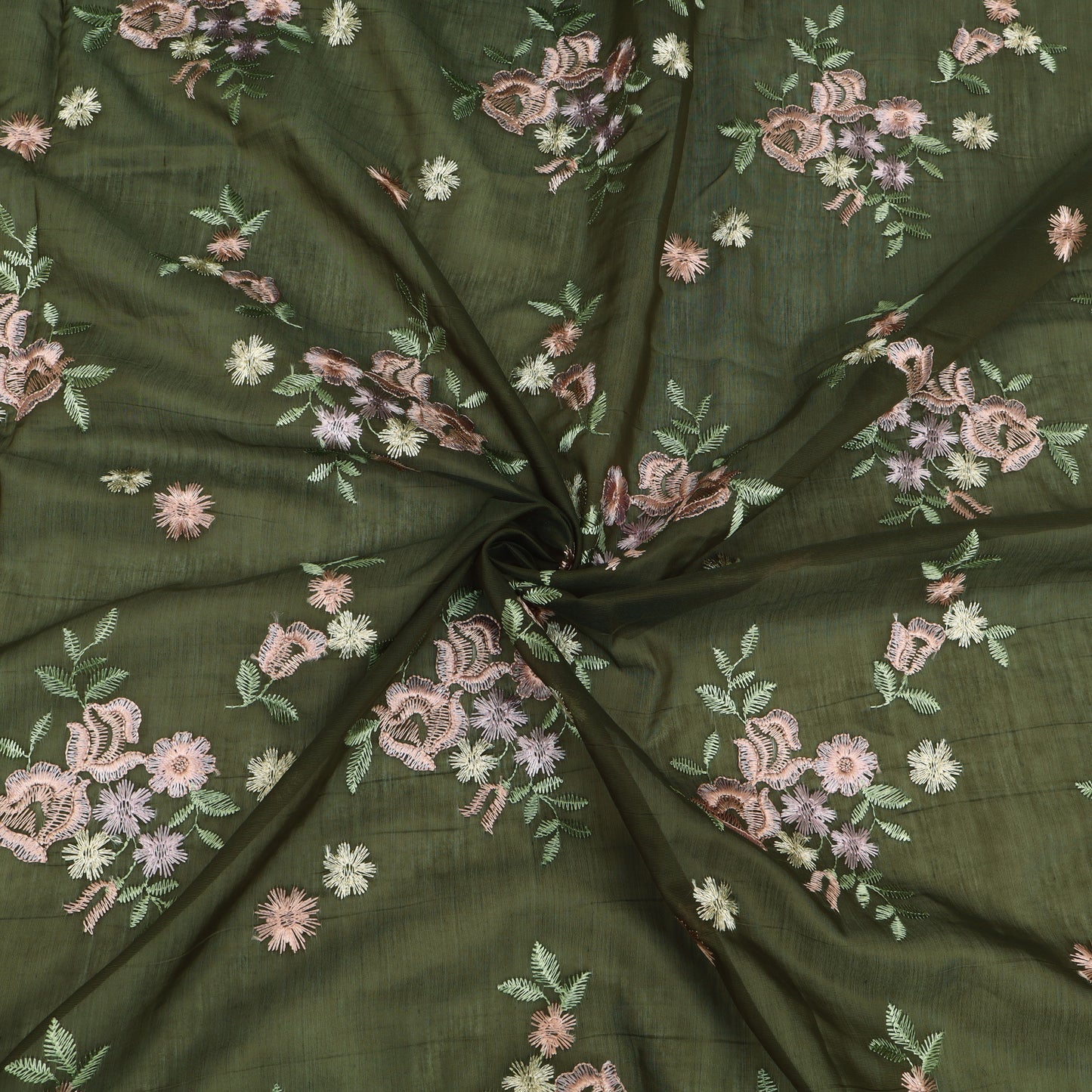 Chanderi Embroidery Fabric