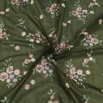 Chanderi Embroidery Fabric