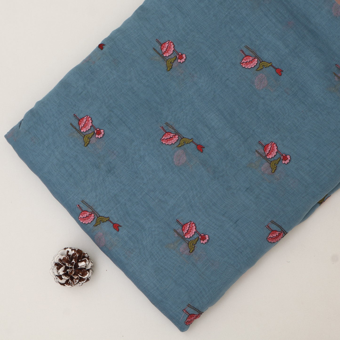 Chanderi Embroidery Fabric
