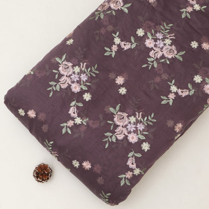 Chanderi Embroidery Fabric
