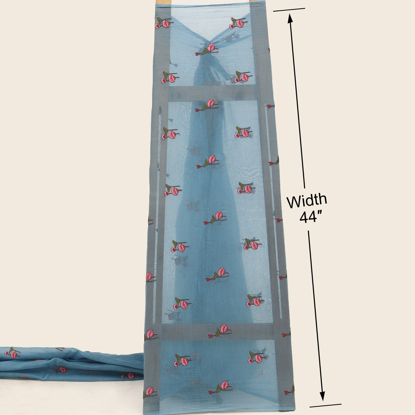 Chanderi Embroidery Fabric