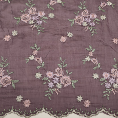 Chanderi Embroidery Fabric