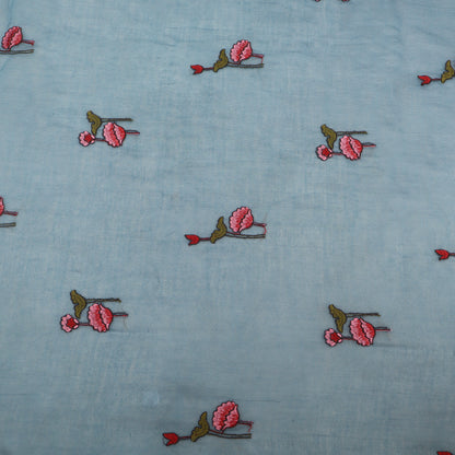 Chanderi Embroidery Fabric