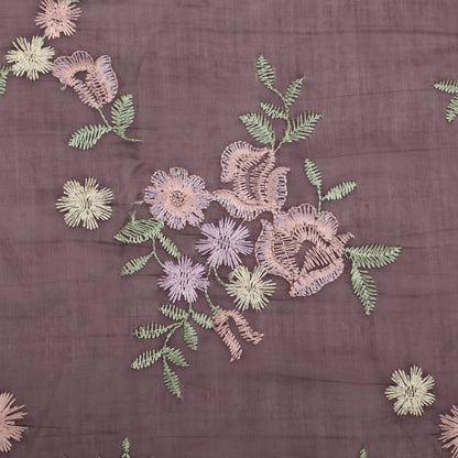 Chanderi Embroidery Fabric
