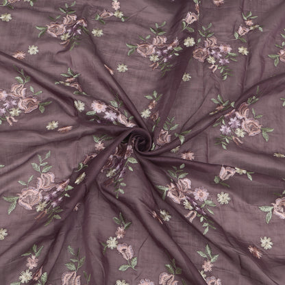 Chanderi Embroidery Fabric