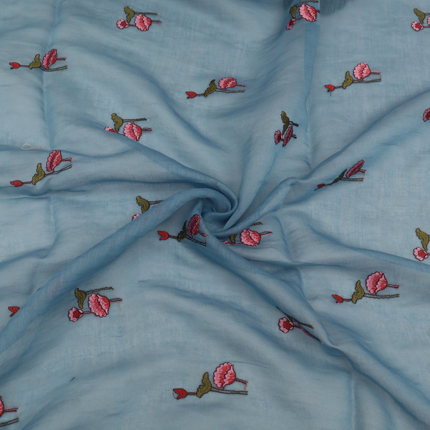 Chanderi Embroidery Fabric