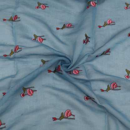 Chanderi Embroidery Fabric