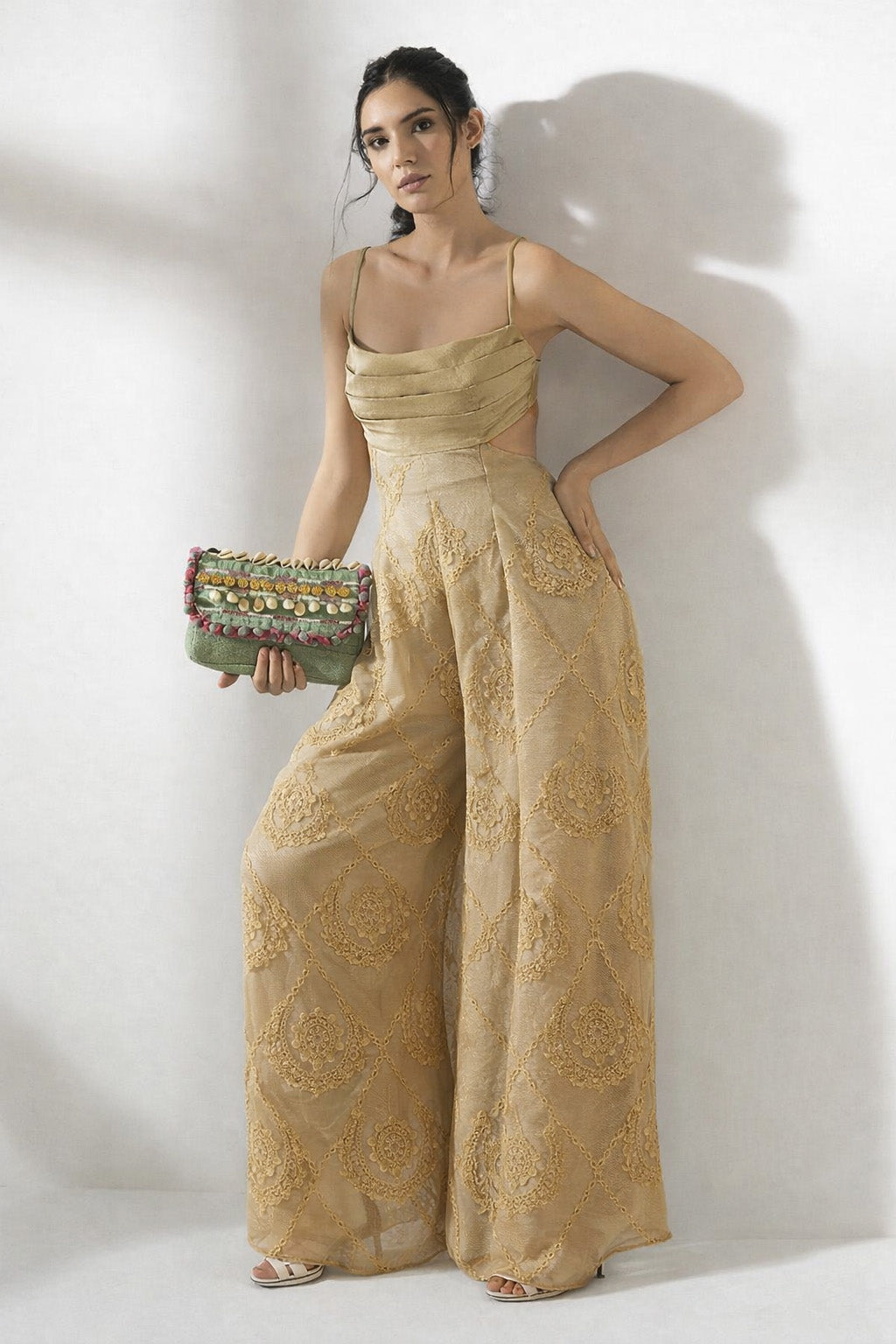 Chanderi Embroidery Fabric