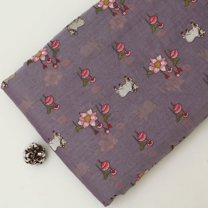 Chanderi Embroidery Fabric