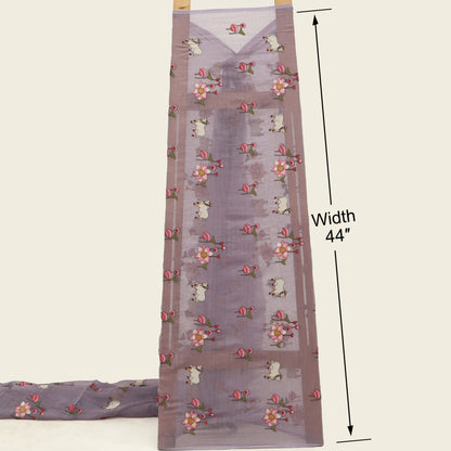 Chanderi Embroidery Fabric