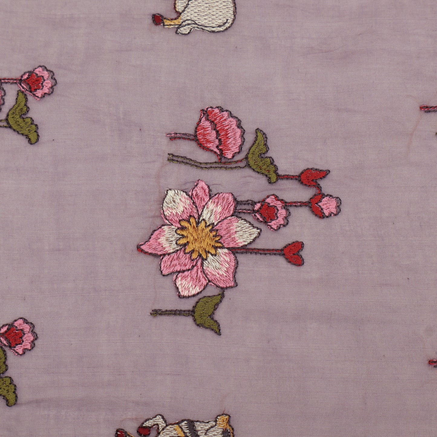 Chanderi Embroidery Fabric