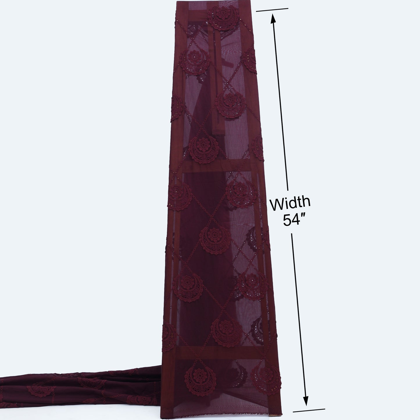 Chanderi Embroidery Fabric