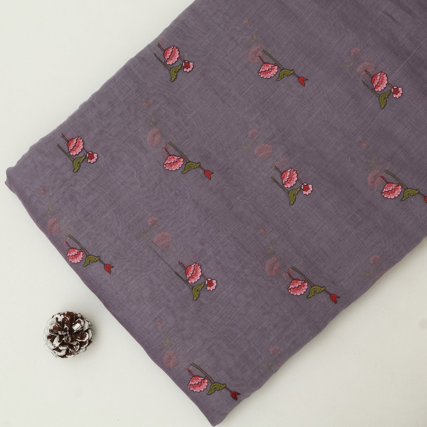 Chanderi Embroidery Fabric