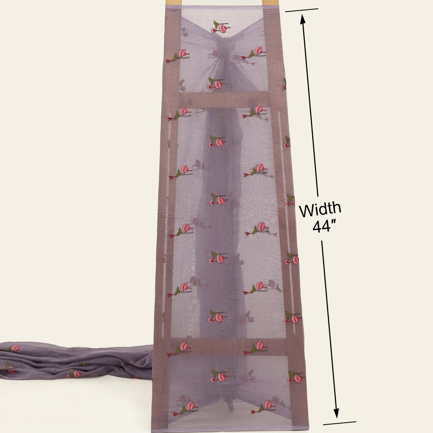 Chanderi Embroidery Fabric