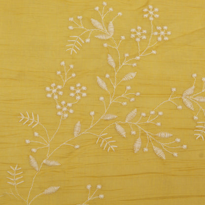 Crush Mul Chanderi Embroidery Fabric